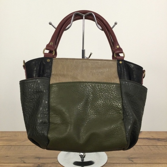 DESIGUAL Vinyl Floral Handbag with Varied Colours and Textures - Picture 3 of 15